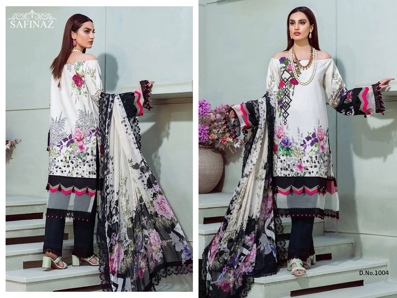 Safinaz Firdous 6 Casual Wear Designer Cambric Cotton Pakistani Salwar Kameez
